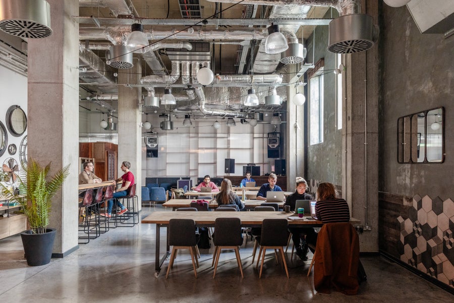 A co-working space at The Collective Old Oak.