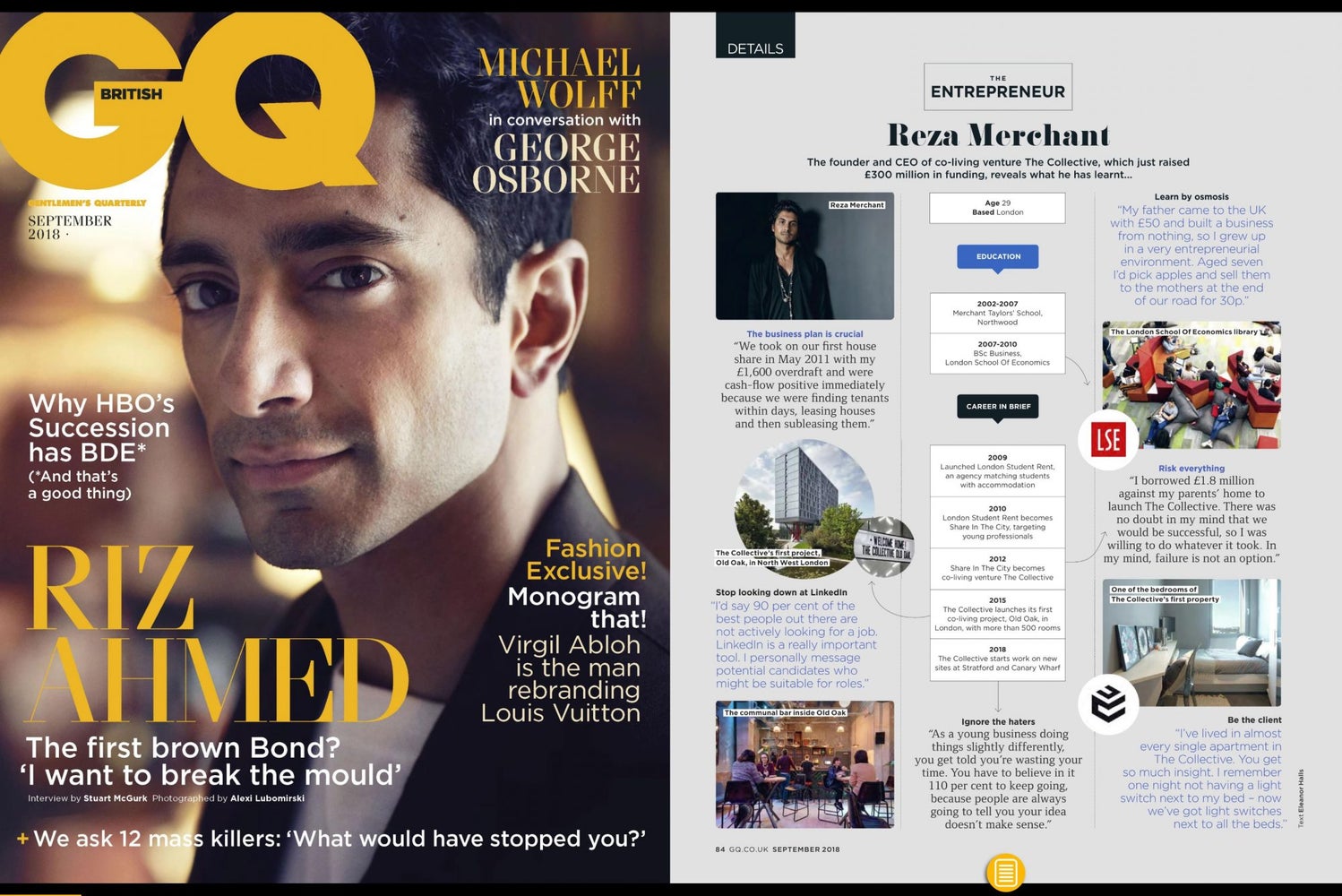 GQ spotlights The Collective CEO Reza Merchant