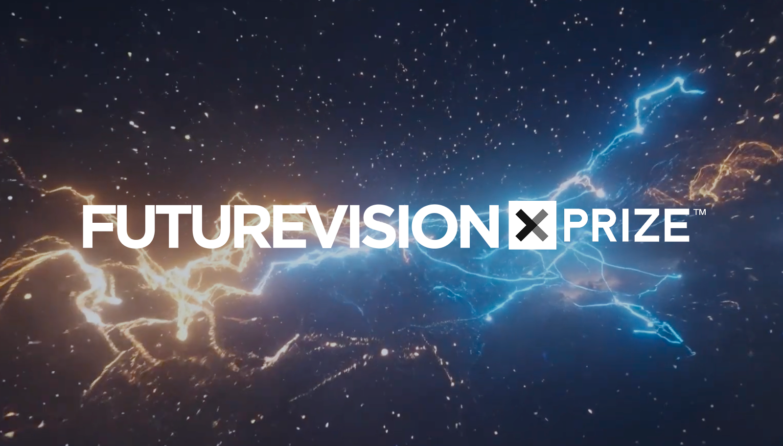 lightning bolts with the text Future Vision XPRIZE