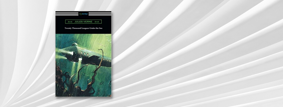 Front cover of book - Twenty Thousand Leagues Under the Sea by Jules Verne