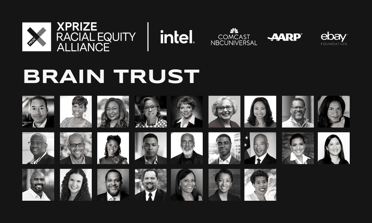 A grid of photos of the Racial Equity Alliance Brain Trust members