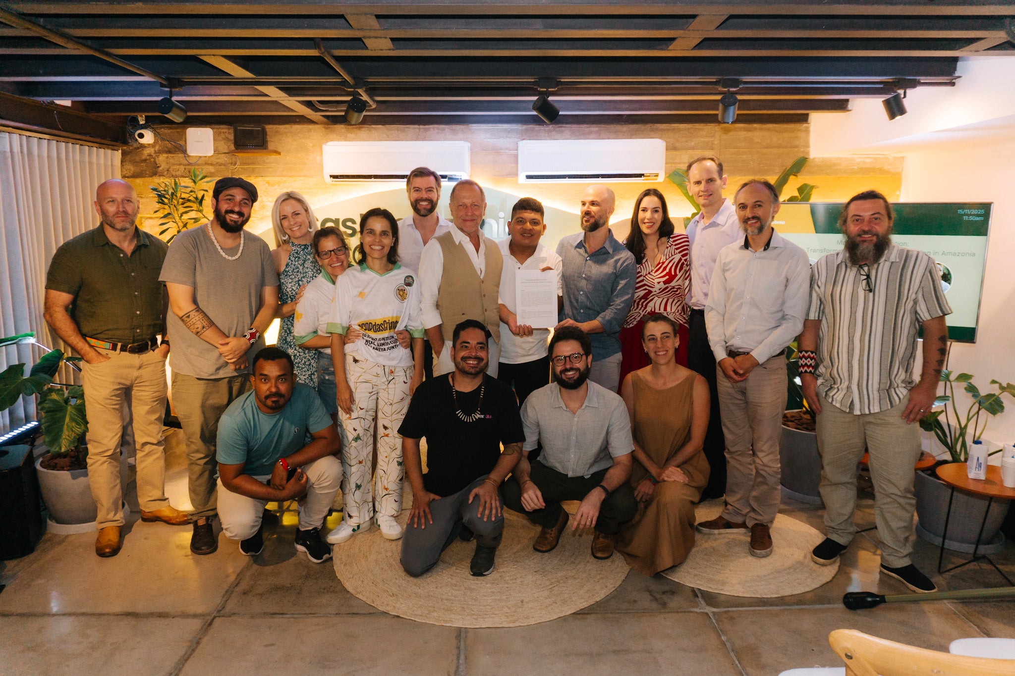 Group photo at the announcement event