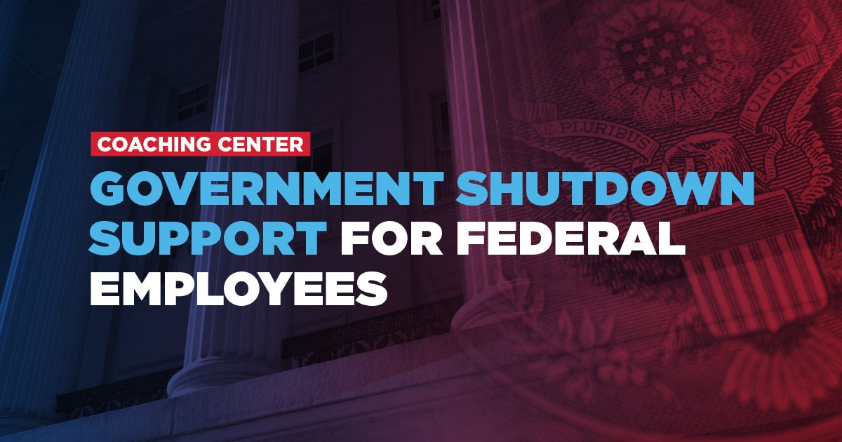 Government Shutdown Support for Federal Employees | First Command