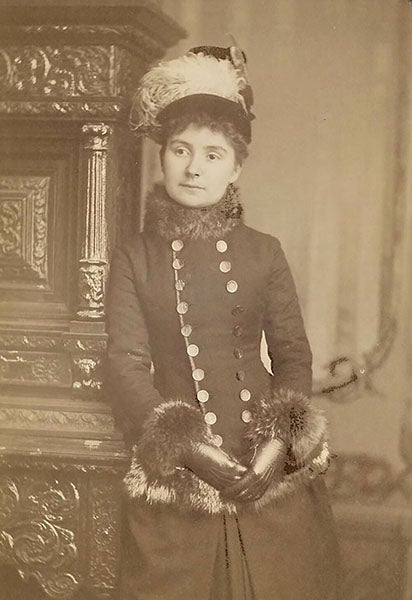 Portrait of Mary Proctor, carte de visite, 1885, Royal Society of London (royalsocietypublishing.org)