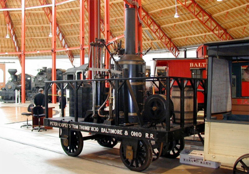 Replica of Tom Thumb, B & O Railroad Museum, Baltimore, Maryland (borail.org)