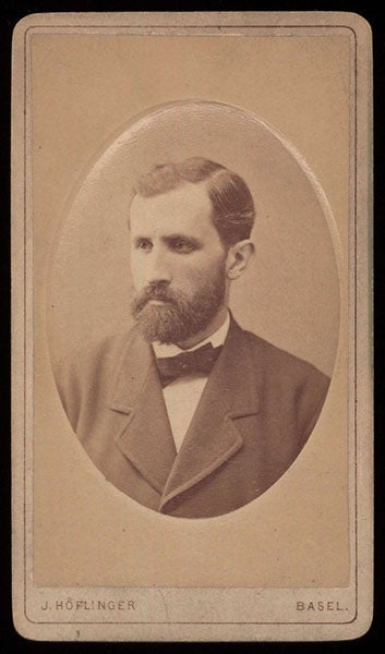 Portrait of Friedrich Miescher, photograph, 1878, Basel University Library (Wikimedia commons)
