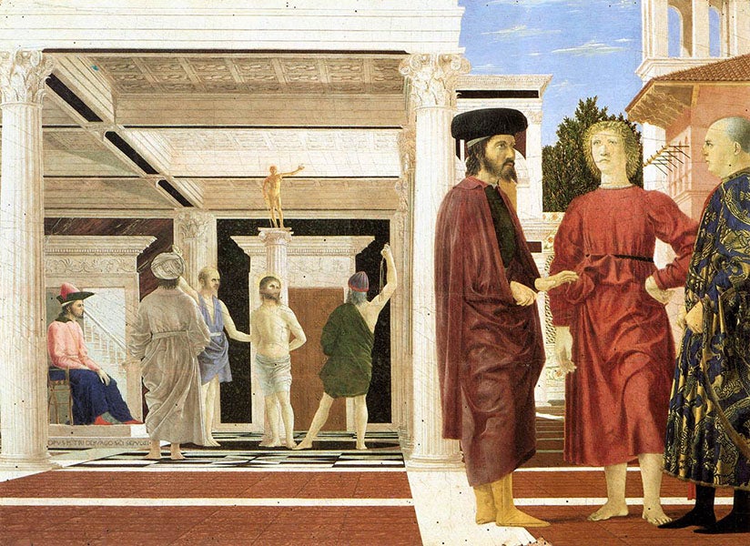 Piero della Francesca, <i>The Flagellation of Christ</i>, ca 1455-60 (Web Gallery of Art)