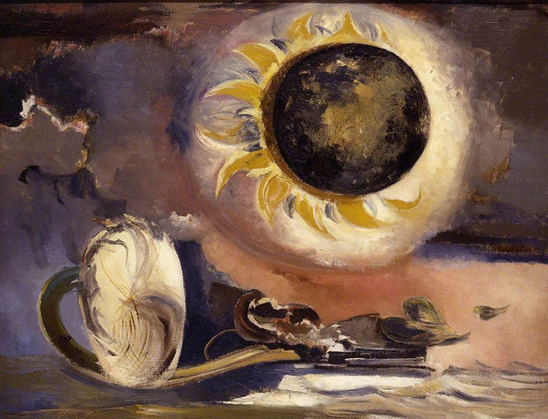 Eclipse of the Sunflower, oil on canvas, by Paul Nash, 1945, British Council Collection (artuk.org)