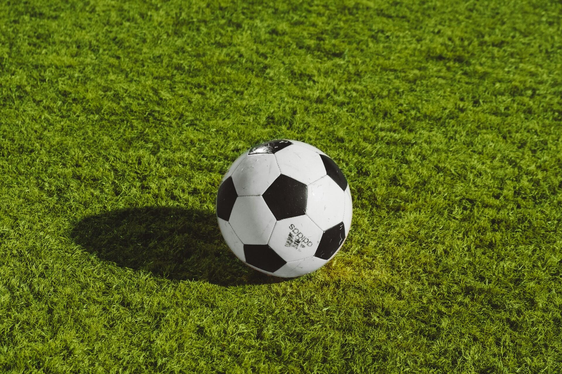Image of soccer ball on grass