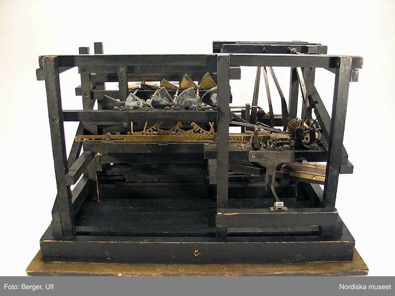 First difference engine of 1843, built by Pehr Georg and Edvard Scheutz, Nordic Museum, Stockhom  (digitaltmuseum.se)