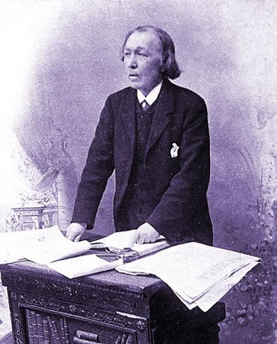 Portrait of William T. McGonagall, unknown date (Wikimedia commons)