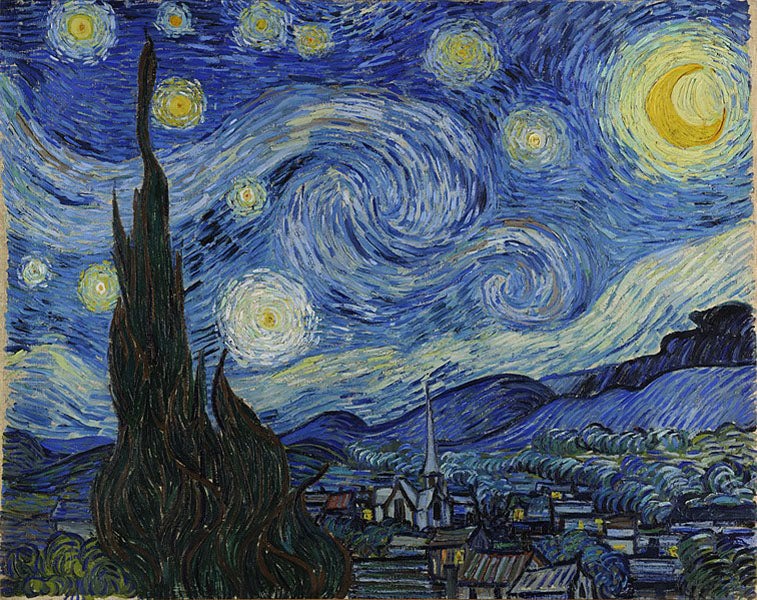 <i>Starry Night</i>, by Vincent van Gogh, 1889, Museum of Modern Art, New York (Wikimedia commons)