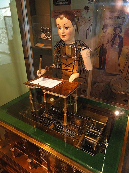 Automaton by Henri Maillardet, ca 1800, Franklin Institute, Philadelphia (Wikimedia commons)