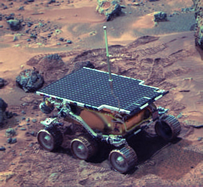 Sojourner on Mars, photo by Pathfinder, 1997, NASA (photojournal.jpl.nasa.gov)