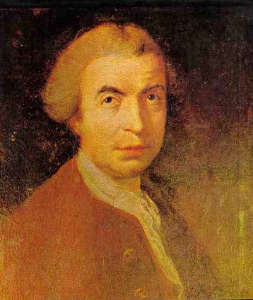 Portrait of Ruđer Josip Bošković, by Robert Edge Pine, 1760, location unknown (Wikimedia commons)
