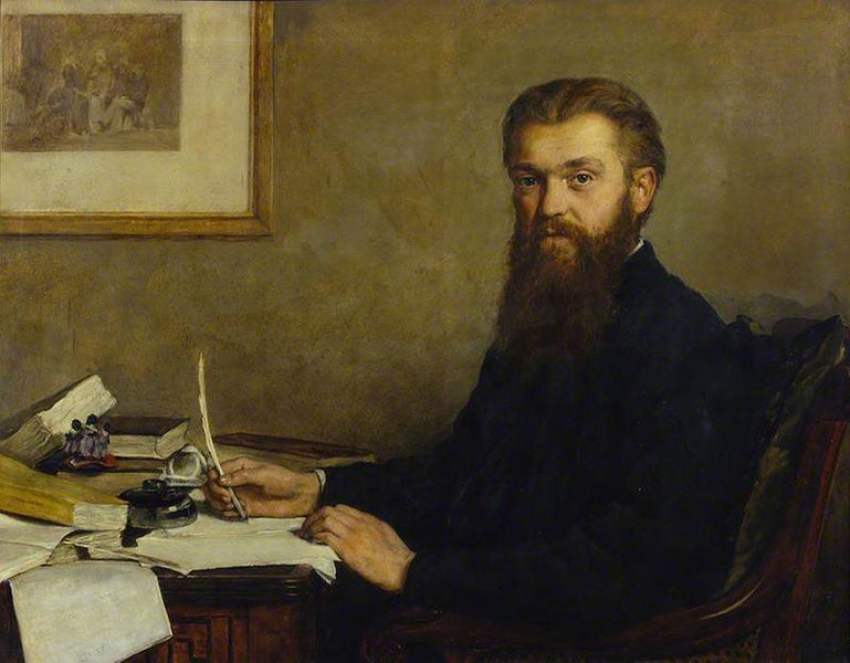 Portrait of William Kingdon Clifford, oil on canvas, by John Collie, 1878, Collection of the Royal Society of London (artuk.org)