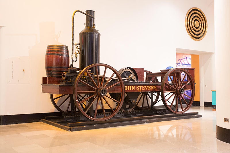 Another replica of the John Stevens locomotive of 1825, this one built by the Pennsylvania Railroad for the 1933-34 Century of Progress exhibition, put on display at the Museum of Science and Industry in Chicago, and then sold at auction in 2015, present whereabouts unknown. Please let me know if you know where it ended up.