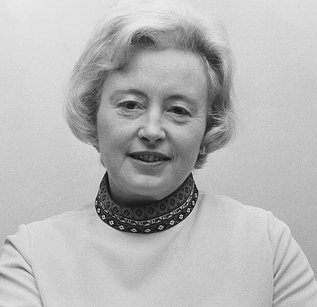 Margaret Burbidge, on the occasion of her appointment as Director of the Royal Greenwich Observatory, photograph, 1971 (Wikimedia commons)
