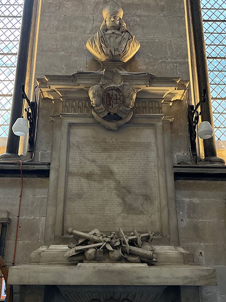 Tomb and memorial for Seth Ward in Salisbury Cathedral (findagrave.com)
