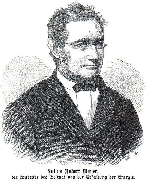 Portrait of Julius Robert von Mayer, wood engraving, date and source unknown, Smithsonian Institution Libraries (library.si.edu)