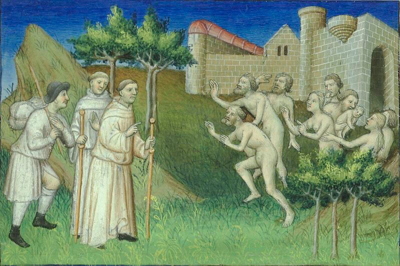Odorico in Sumatra, <i>Le Livre des merveilles</i>, 15th c. (Bibliothèque nationale de France)