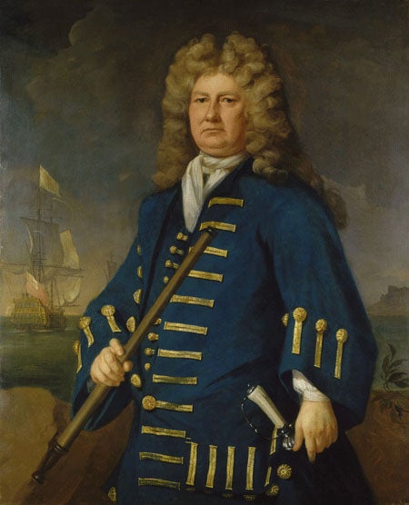 Portrait of Cloudesley Shovell, oil on canvas, by Michael Dahl, ca 1703, National Maritime Museum, Greenwich (rmg.co.uk)