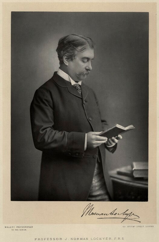 Portrait of Norman Lockyer, photograph, 1889 (National Portrait Gallery, London)