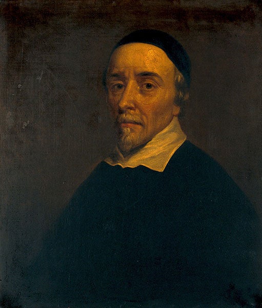 Portrait of William Harvey, studio of Peter Lely, oil on canvas, ca 1650, Wellcome Collection, London (wellcomecollection.org)