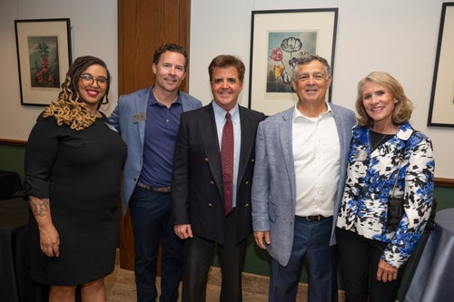 Brian Kenny and guests at Linda Hall Library reception