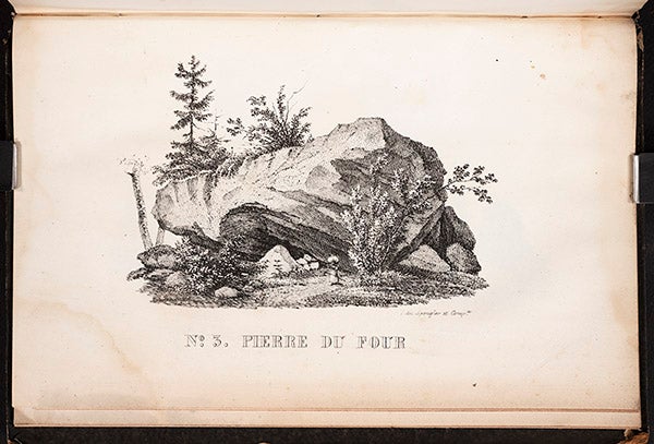“Pierre du Four,” another erratic, from Charpentier, <i>Essai</i>, 1841 (Linda Hall Library)
