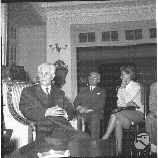 Photograph of an older Gaetano Crocco, unknown date, probably 1960s (patrimonio.archivioluce.com)