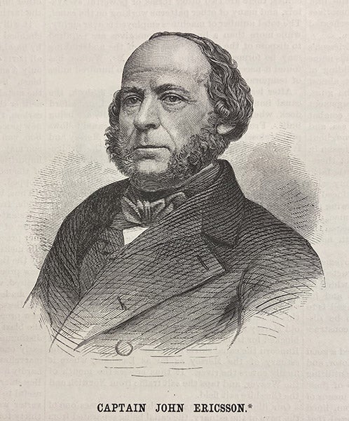 Portrait of John Ericsson, steel-engraving, Scientific American, vol. 60(11), p. 163, Mar. 16, 1889 (The Linda Hall)