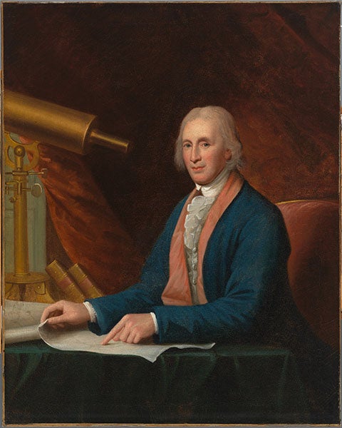 David Rittenhouse, oil portrait by Charles Willson Peale, 1796 (National Portrait Gallery, Washington, D.C.)