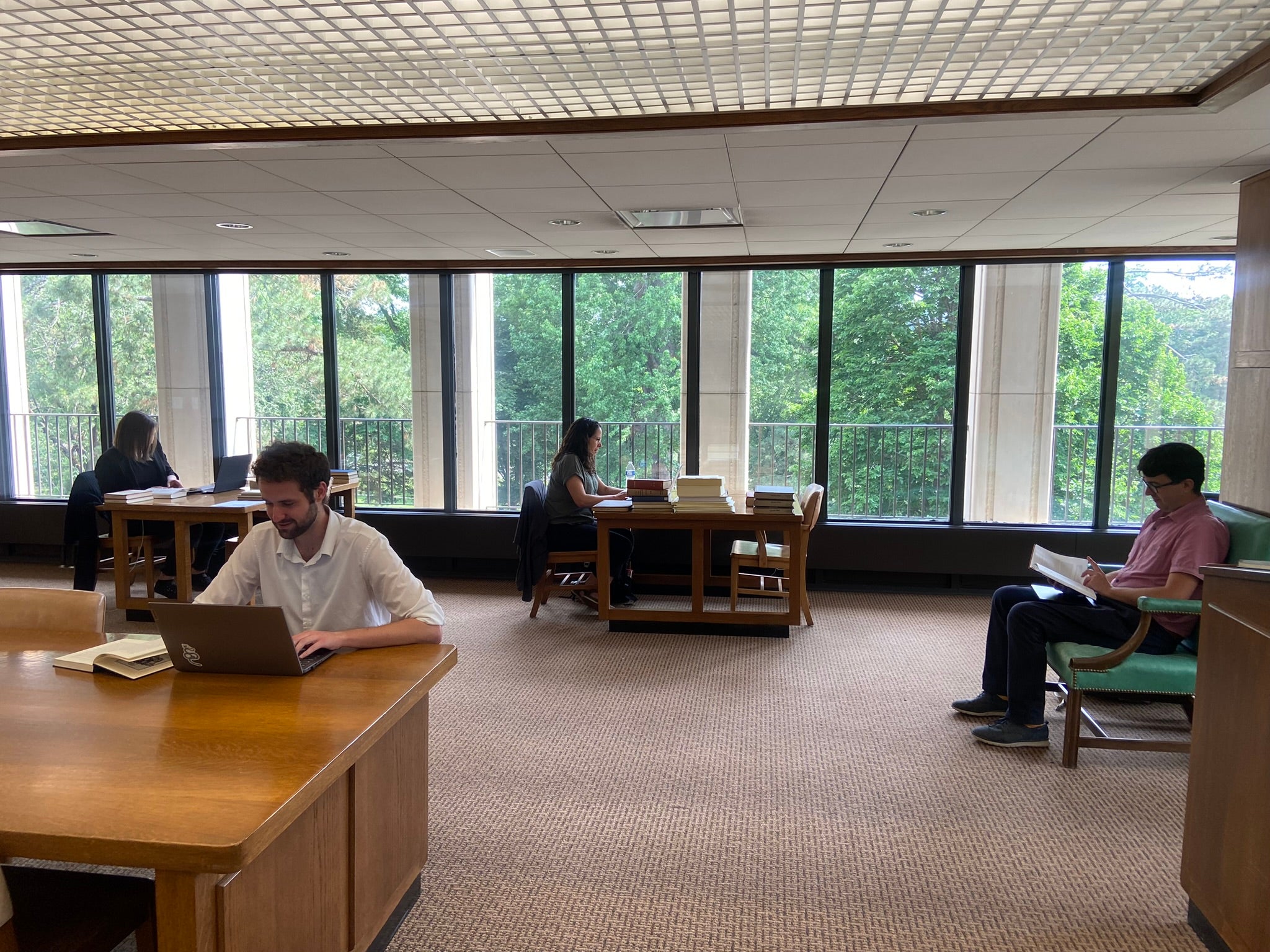 Fellows in Main Reading Room
