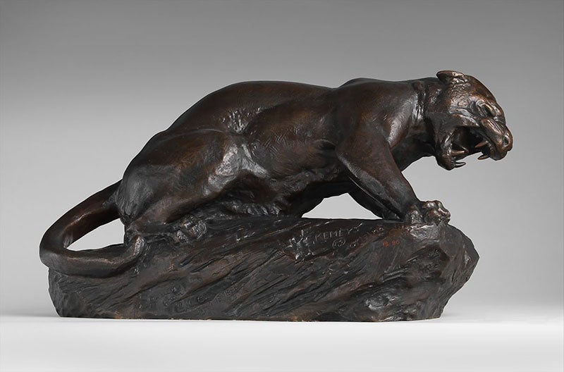 Jaguar, bronze, by Edward Kemeys, The Met, 1885 (metmuseum.org)

