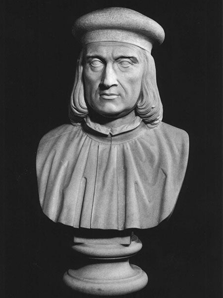Bust of Aldus Manutius, Panteon Veneto, Istituto Veneto di Scienze, Lettere ed Arti (Wikimedia commons)