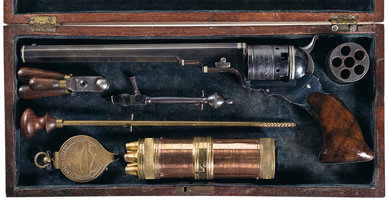 Texas Colt Paterson revolver, used by the Texas Rangers from 1847 on (rockislandauction.com)