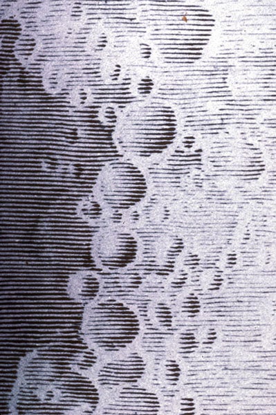 The lunar highlands, detail of engraving of 8-day-old Moon by Claude Mellan, 1637, Musée Boucher de Perthes, Abbeville, France (Musée Boucher de Perthes, Abbeville)