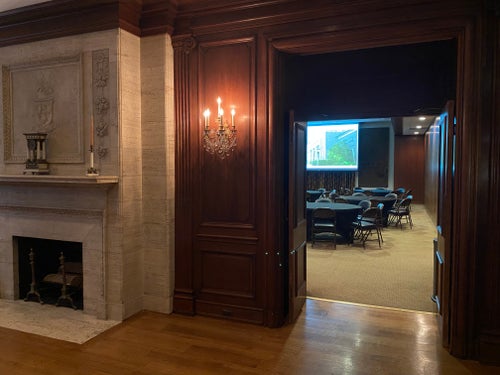 Photo of Linda hall Library auditorium from Drawing Room