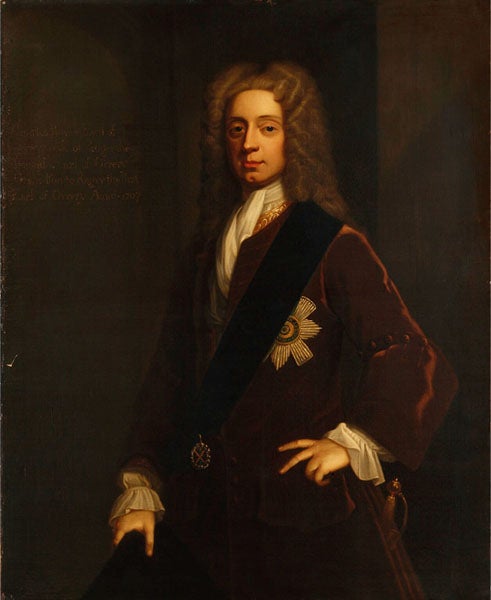 Portrait of Charles Boyle, 4th Earl of Orrery, unknown artist, based on a work of 1707, National Portrait Gallery (npg.org.uk)
