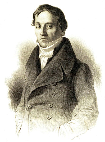 Portrait of Karl Ernst von Baer, from a voyage narrative of 1852, engraving (Wikimedia commons)