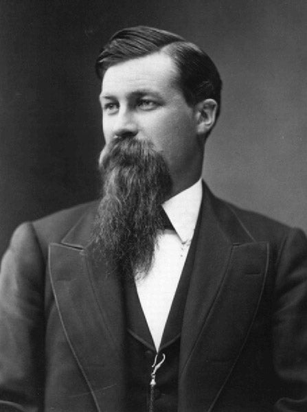 Portrait of a younger T.C. Chamberlin, photograph, 1870s (Wikimedia commons)