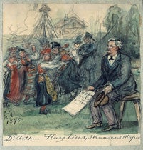 Portrait of Artur Hazelius, watercolor by Fritz von Dardel, 1896, Skansen (Wikimedia commons)