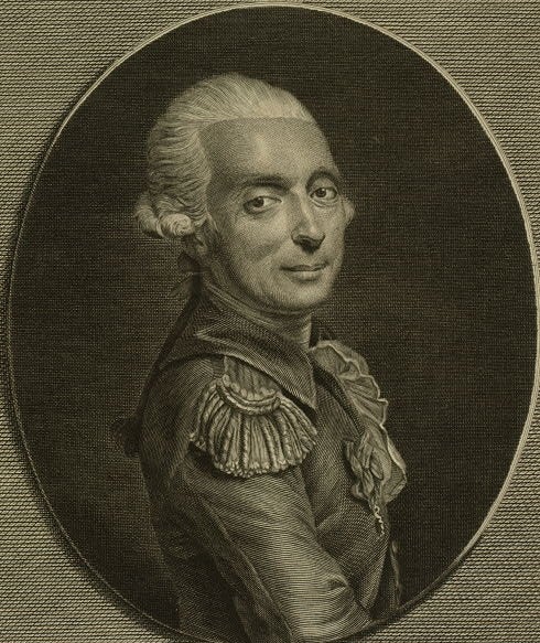 Marquis Francois Laurent le Vieux d'Arlandes, engraved portrait, undated (Wikimedia commons)