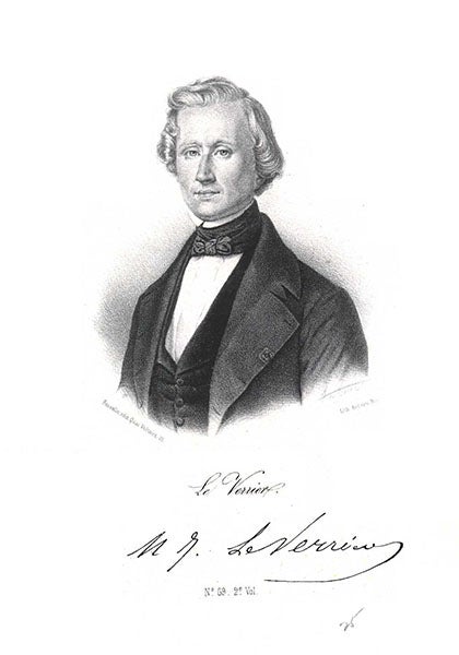 Portrait of Urbain Le Verrier, lithograph, undated (Smithsonian Libraries)