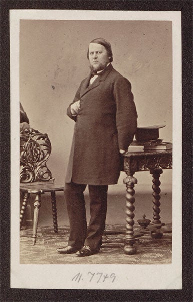 Portrait of Hermann Schaaffhausen, photograph, 1855 (Wikimedia commons)