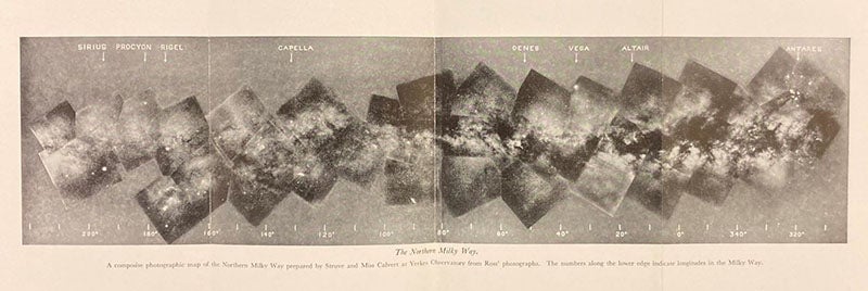 Folding composite map of the Northern Milky Way, from a pocket on the inside rear board of The Milky Way, by Bart and Priscilla Bok, 1941 (Linda Hall Library)