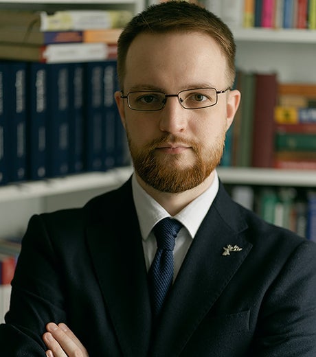 Photo of Linda Hall Library fellow Oleksandr Okhrimenko