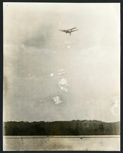 Aerodrome 5, built by Samuel P. Langley, successfully launched, May 6, 1896, photograph by Alexander Graham Bell, Smithsonian Institution Archives (siarchiveds.si.edu)
