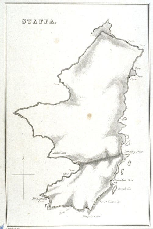 Staffa Map Section XIV - The Linda Hall
